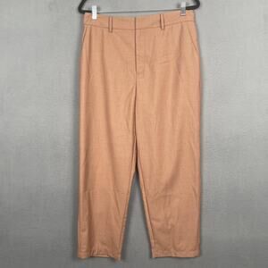 Commense Pants Womens Large Brown Cropped Trousers Polyester Blend New Tags